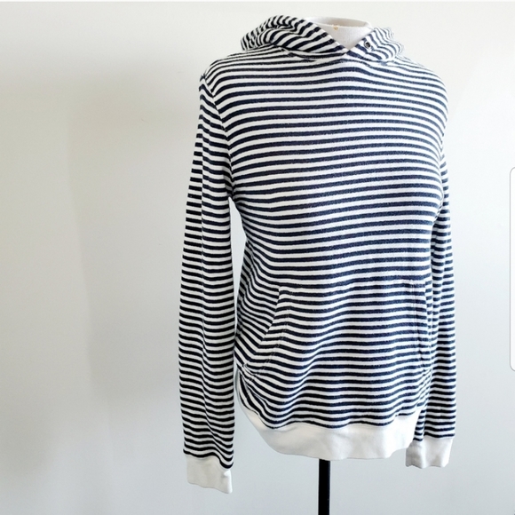 COPY - Club Monaco striped sweatshirt hoodie - Picture 2 of 8